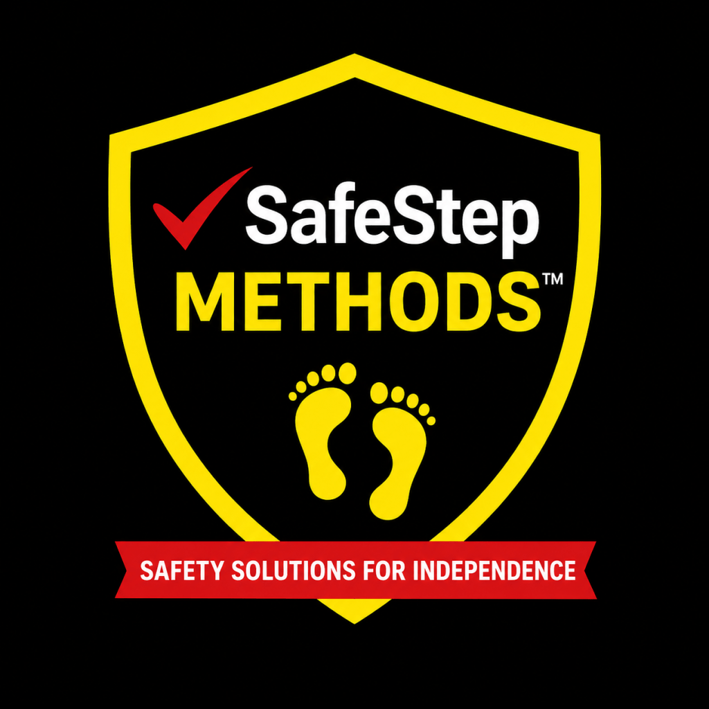 SafeStep Methods™ representing safety solutions for independence to improving home safety and independence
